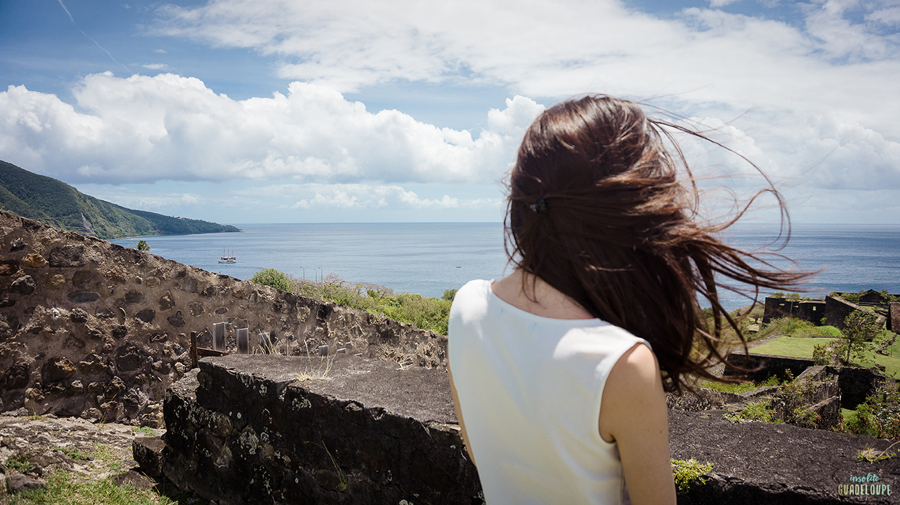 Vue-Fort-Delgres-mer-Basse-Terre